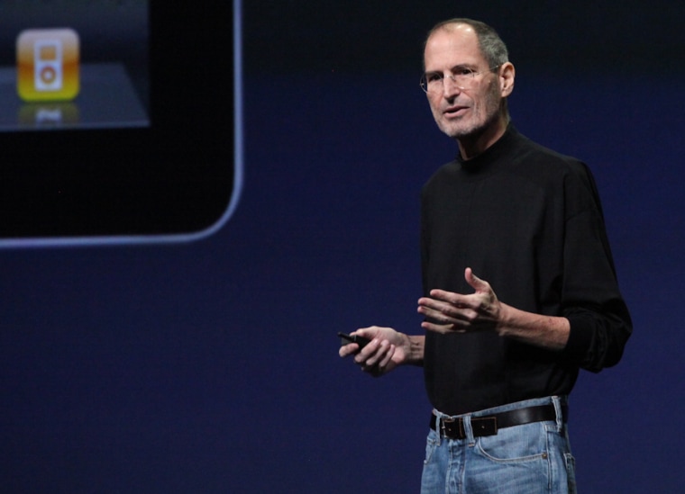 A healthier looking Steve Jobs presents at iPad 2 event
